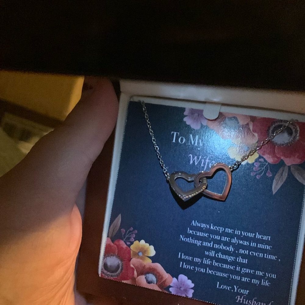 Chic Dual-Tone Heart Necklace